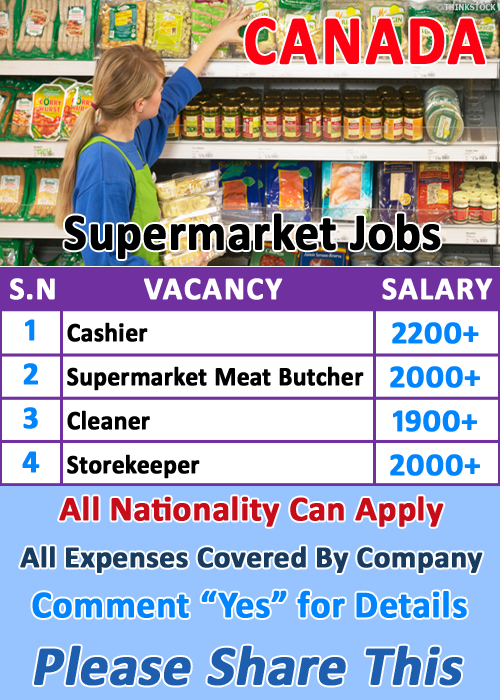 Supermarket Jobs Canada Apply Now