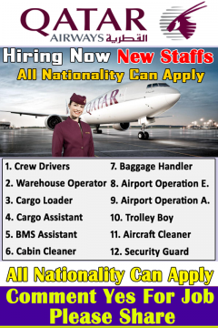 Qatar Airways Jobs| Urgent 2021|