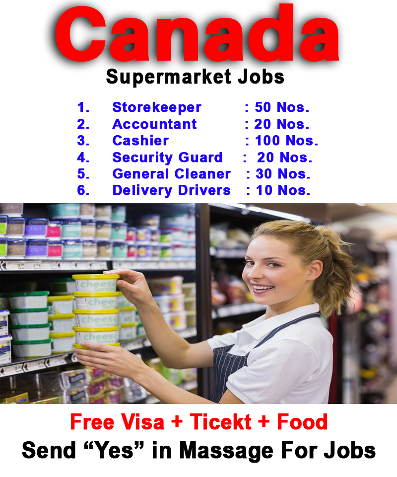 Supermarket Jobs in Canada for Foreigners |2021|