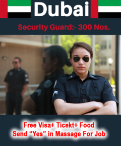 Security Guard Job in Dubai With Free Visa 2023 2024