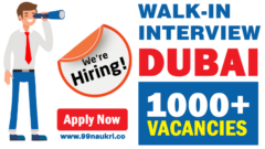 Walk-in-Interview Dubai Jobs Today & Tomorrow 1000+Jobs