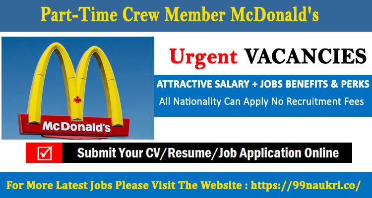 Part-Time Crew Member McDonald's