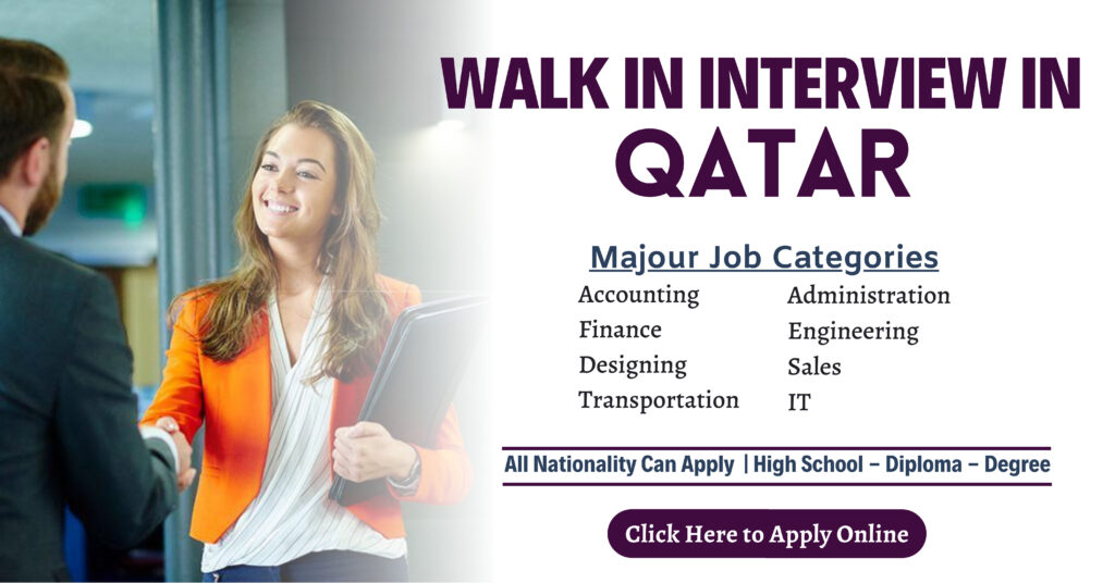Walk in Interview in Qatar
