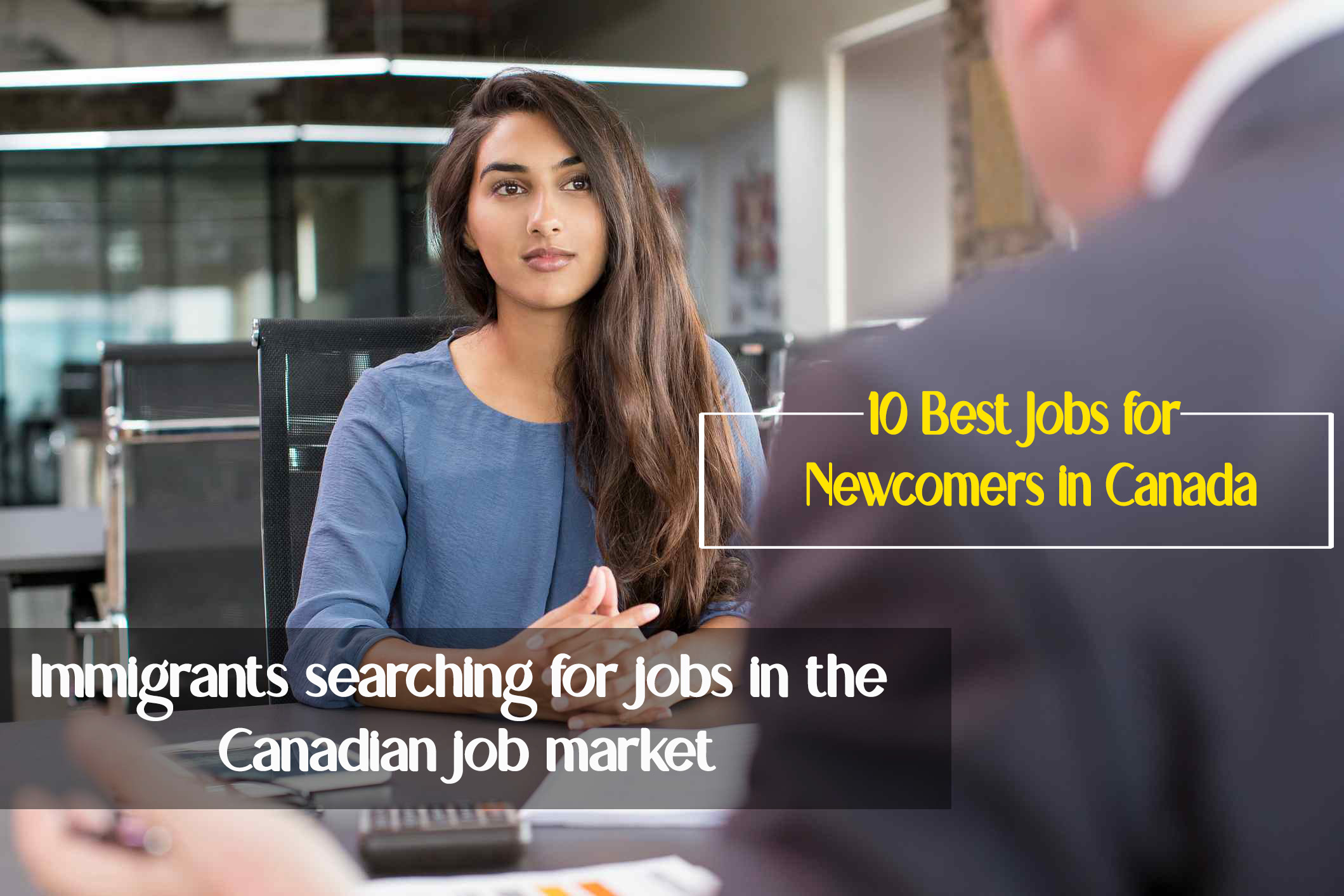 Newcomers in Canada exploring job opportunities