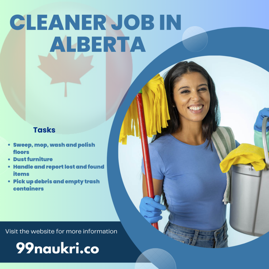 Cleaner Job in Alberta Apply Direct