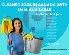 Cleaner Jobs In Canada With LMIA Available
