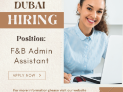 F&B Admin Assistant Jobs in Dubai