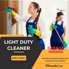 Light Duty Cleaner Jobs in Canada