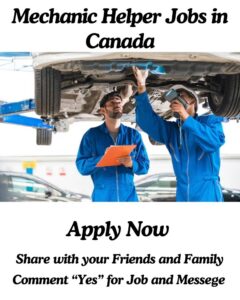 Mechanic Helper Jobs in Canada